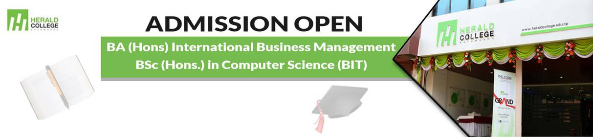 Admission Open for BSc (Hons) Computer Science and BA (Hons) Int’l Business Management at Herald College