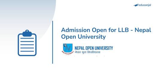 Admission Open for LLB - Nepal Open University
