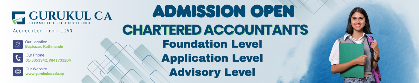 Admissions Open for Foundation Level, Application Level, Advisory Level at Gurukul CA