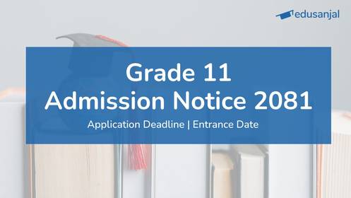Grade 11 Admission Notice 2081