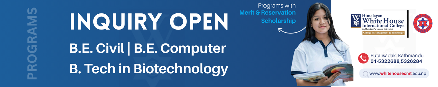 Inquiry Open for Engineering Programs at Himalayan WhiteHouse Int'l College - 2083