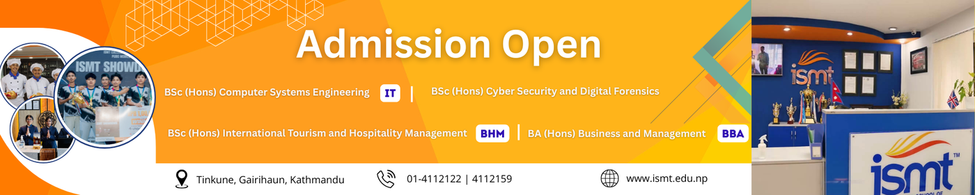 Admission Open for Bachelor Programs at ISMT College