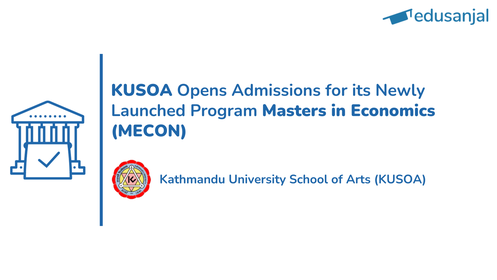Admission Open for Masters in Economics (MECON) at KUSOA
