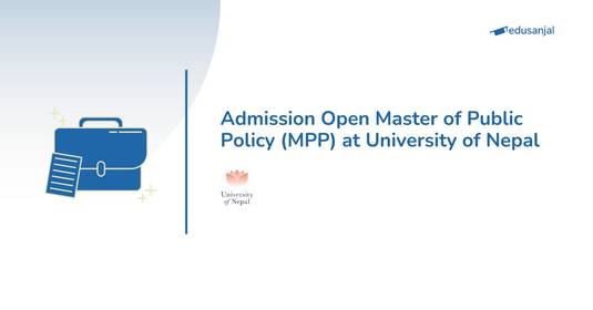 Admission Open Master of Public Policy (MPP) at University of Nepal