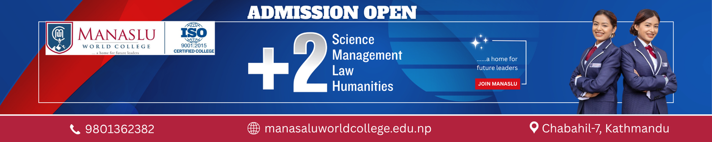 Admission Opens at Manaslu World College for +2 programs - 2083