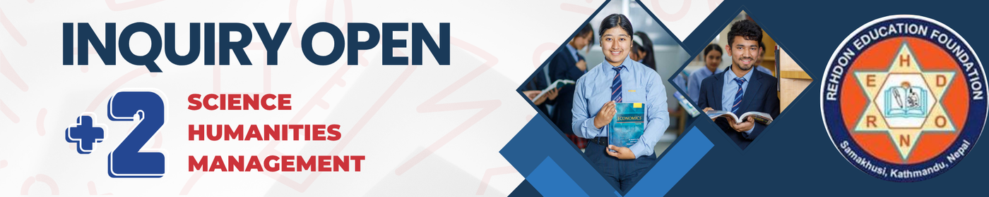 Inquiry Open for Ten Plus Two Programs at REHDON College & School