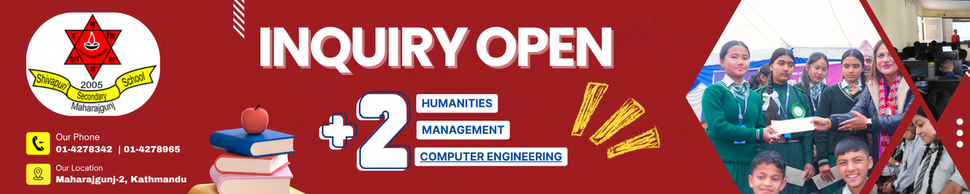 Inquiry Open for Plus Two at Shivapuri Secondary School