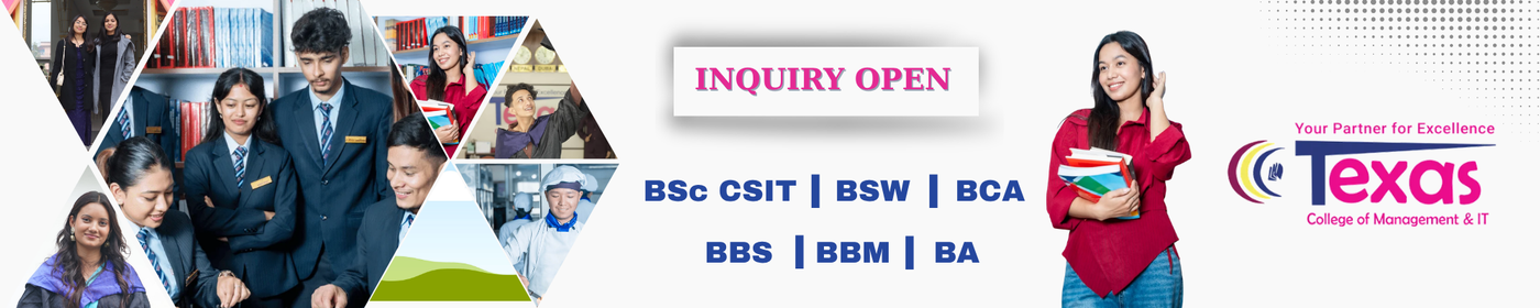 Inquiry Open for Bachelor Programs at Texas College of Management and IT