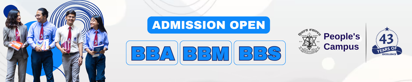 Admission Open for Various Bachelor Programs at People's Campus