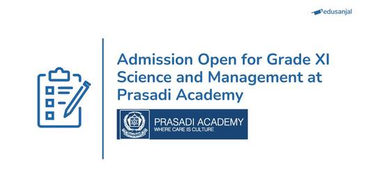 Admission Open for Plus Two Programs at Prasadi Academy