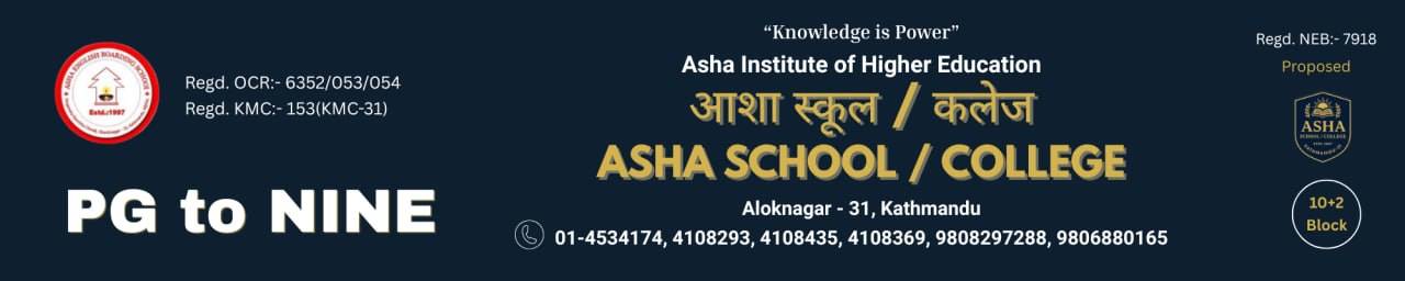 Admission Open for Play Group to Grade 9 at Asha English Boarding School