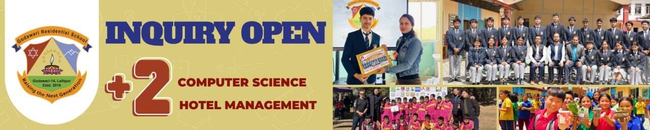Inquiry Open for Plus Two Programs at Godawari Residential School