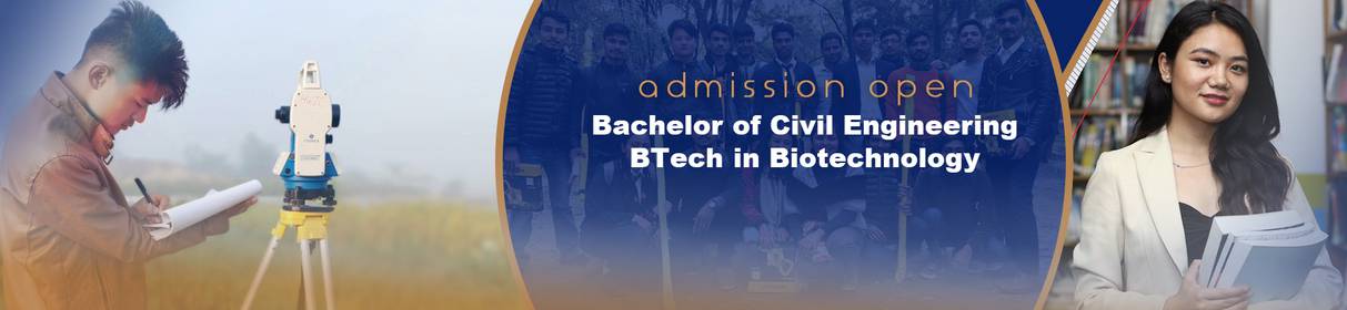 Admission Open for BE (Civil & Computer)  and B.Tech Biotechnology at Himalayan WhiteHouse Int'l College