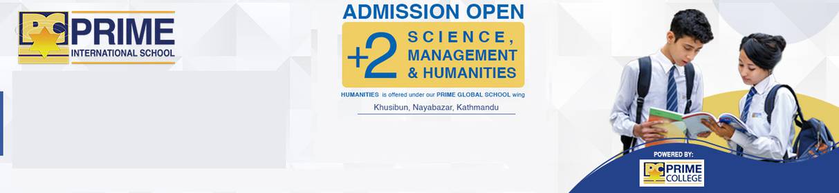 Admission Open in +2 Science, Management, and Humanities at Prime Global School