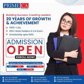 Admission Open for CA Preparation Classes of ICAN at PRIME CA