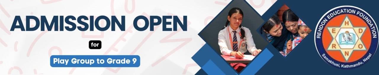 Admission Open for Play Group to Grade 9 at REHDON College & School
