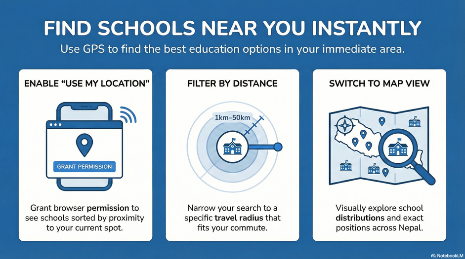 How to Find Nearby Schools in Nepal