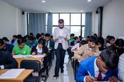 Students demonstrate focus and academic excellence during the Mega Quiz and Student Conclave organized by Gurukul CA Birgunj.