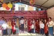 Students and staff members during the celebration of the completion of the 10th Library Day program.