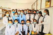 Exploring Child Science: ISc.Ag students in the lab at Shree Sarbajanik Model Secondary School