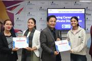 Students receiving certificates after successfully completing the 5-Day Career-Oriented Training Program.