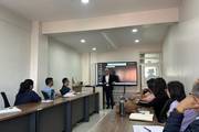 Mr. Sam Hanna of AIT delivering a guest lecture to MPP students at the University of Nepal School of Public Policy.