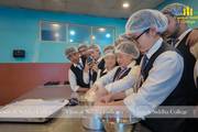 Students refine their culinary skills through hands-on training during a bakery practical session.