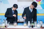 Grade XI students gain valuable hands-on experience during a professional bar practical session.