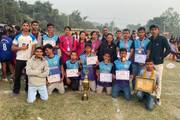 Achievement at the closing and prize distribution ceremony of Budhiganga Rural Municipality Level Seventh President Cup Running Shield Competition and Fourth Mega Talent Recognition Competition 2082