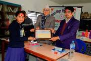 Recognizing Student Achievement: Award distribution ceremony at Saraswati Secondary School