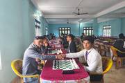 School representative participating in Mechinagar Level Inter Campus and Secondary School Level Chess (Buddhichal) Competition organized by Kakarbhitta Multiple Campus