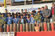 City Level Champions: Shree Padma Secondary School's Victorious Volleyball Team!