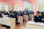 Students engaging in an active and interactive classroom learning session.