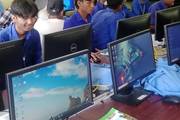 Students of Shree Secondary School engaged in a practical learning session at the school's well-equipped computer laboratory.