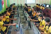 Learning in the computer lab at Shree Malikarjun Secondary School