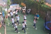 Students participating in extra-curricular activities on the school premises.