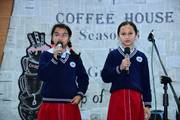 Students of Kathmandu Pragya Kunja School performing during the "Coffee House" Season 3 event.