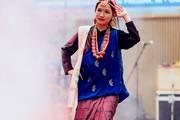A student of Vinayak Siddha College during a cultural event.