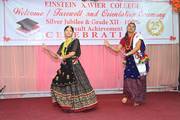 Students perform a traditional dance during Welcome and Farewell Program