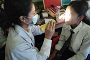 Eye check-up campaign at the school
