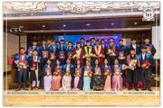 Graduating students of IST Secondary School celebrate their academic achievements during a grand graduation and farewell ceremony.
