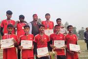 Football Excellence: Celebrating Winners at Shree Narendra Janata Secondary School's Sports Day