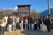 Students during an educational tour to Ghandruk.