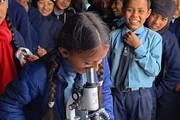 Grade 6 students participating in a practical session in the science laboratory.