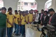 Students of class 9 visiting the Exhibition at Manmohan Memorial Polytechnic