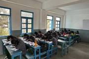 Focused on Finesse: Senior Students Compete in Handwriting at Shree Padma Secondary School.