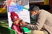 Health camp at kids garden moentessori School