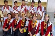 Students of Shree Himalayan Dandapani Neupane Secondary School participating in the Himalaya Dancing Star Season 1.