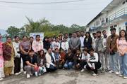 Students participating in an observational visit and interactive session at Visit to Divine Healthcare, Chitwan