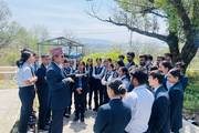 Second-year Health Assistant (HA) students during their educational field visit to the KUKL water treatment plant in Sundarijal.